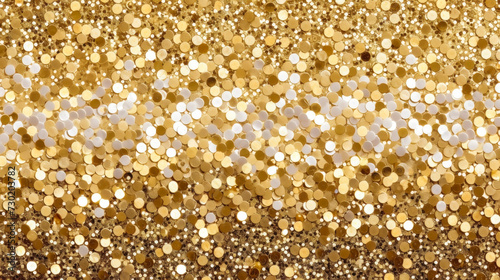 gold glitter confettis . golden background.