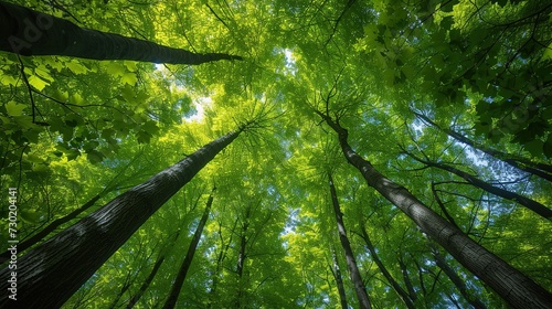 the view from below the green forest  © dragan jovic