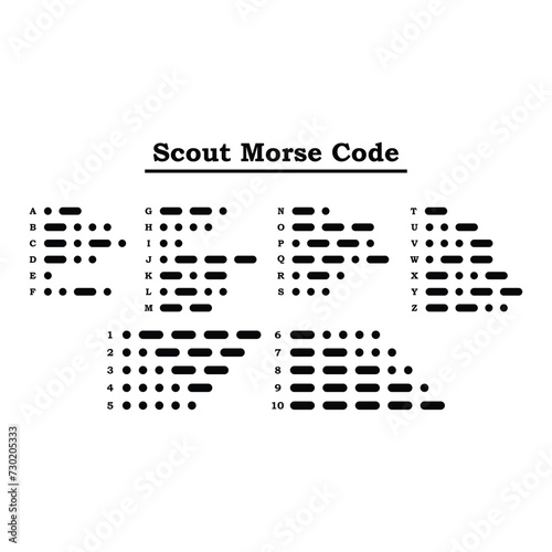 Scout morse code design photo