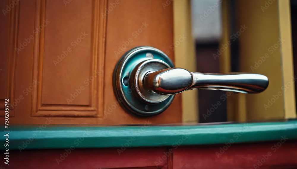 Obraz premium door handle and key