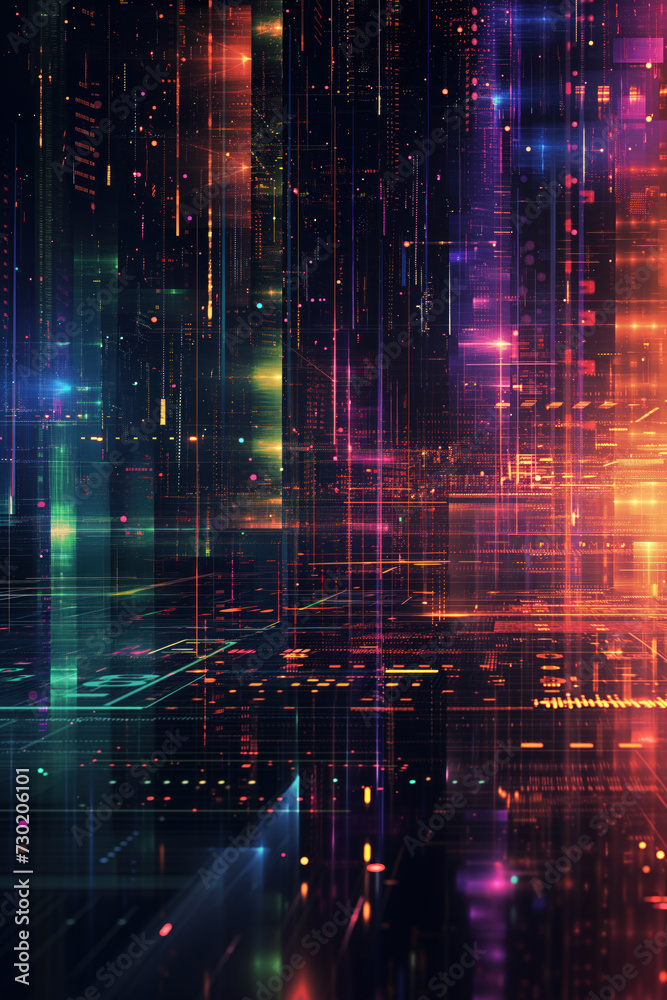 A modern minimal abstract background. Artificial Intelligence, Crypto Currency, Stock Exchange, Future Forecast. Background image. Created with Generative AI technology A modern minimal abstract background. Artificial Intelligence, Crypto Currency, Stock Exchange, Future Forecast. Background image. Created with Generative AI technology