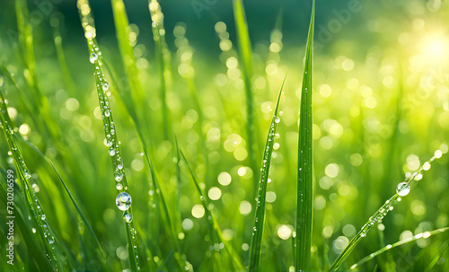 Closeup green grass