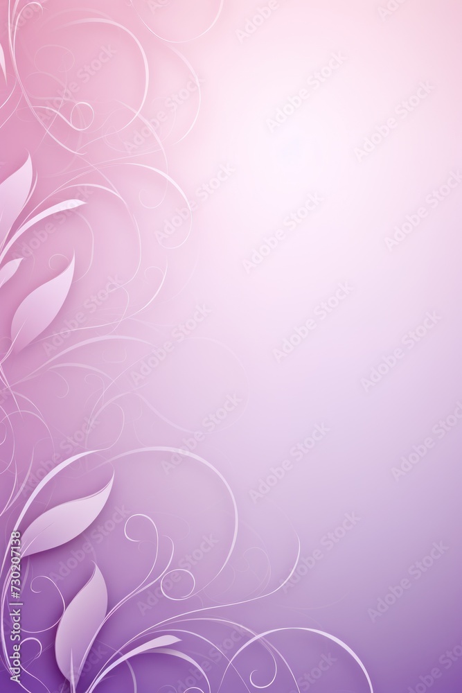 violet soft pastel gradient modern background with a thin barely noticeable floral ornament background