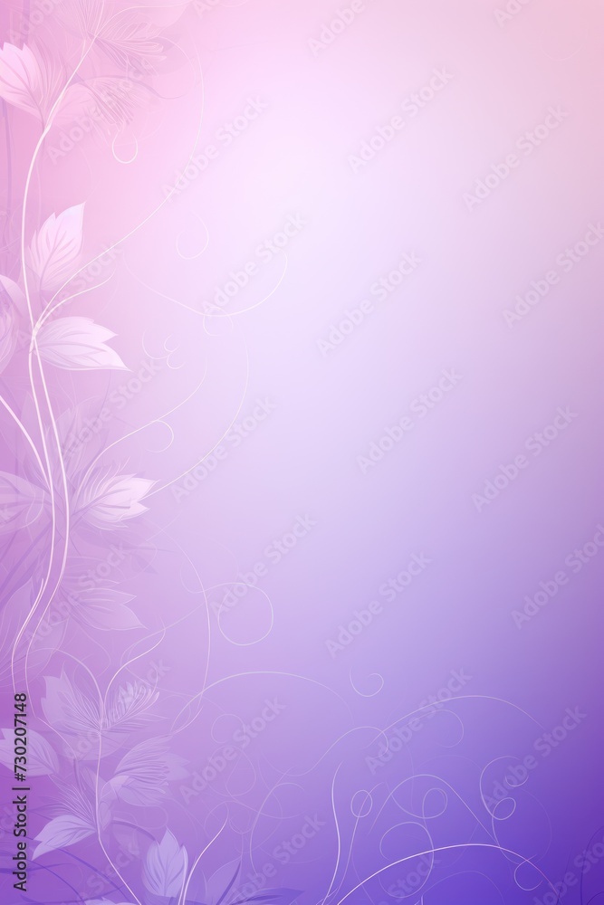 violet soft pastel gradient modern background with a thin barely noticeable floral ornament background