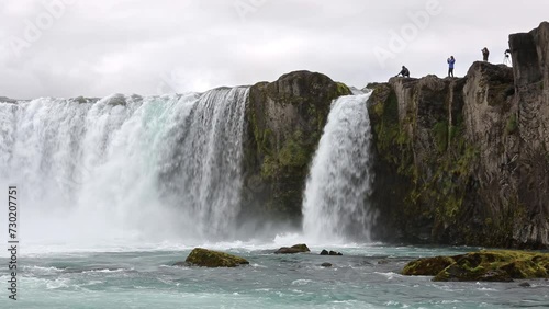 Goðafoss, Godafoss falls in Iceland.
