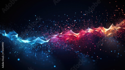 Colorful Abstract Background With Stars and Lights