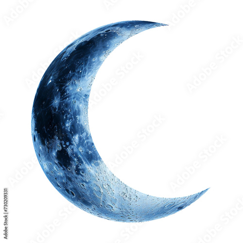 Crescent, transparent background. photo