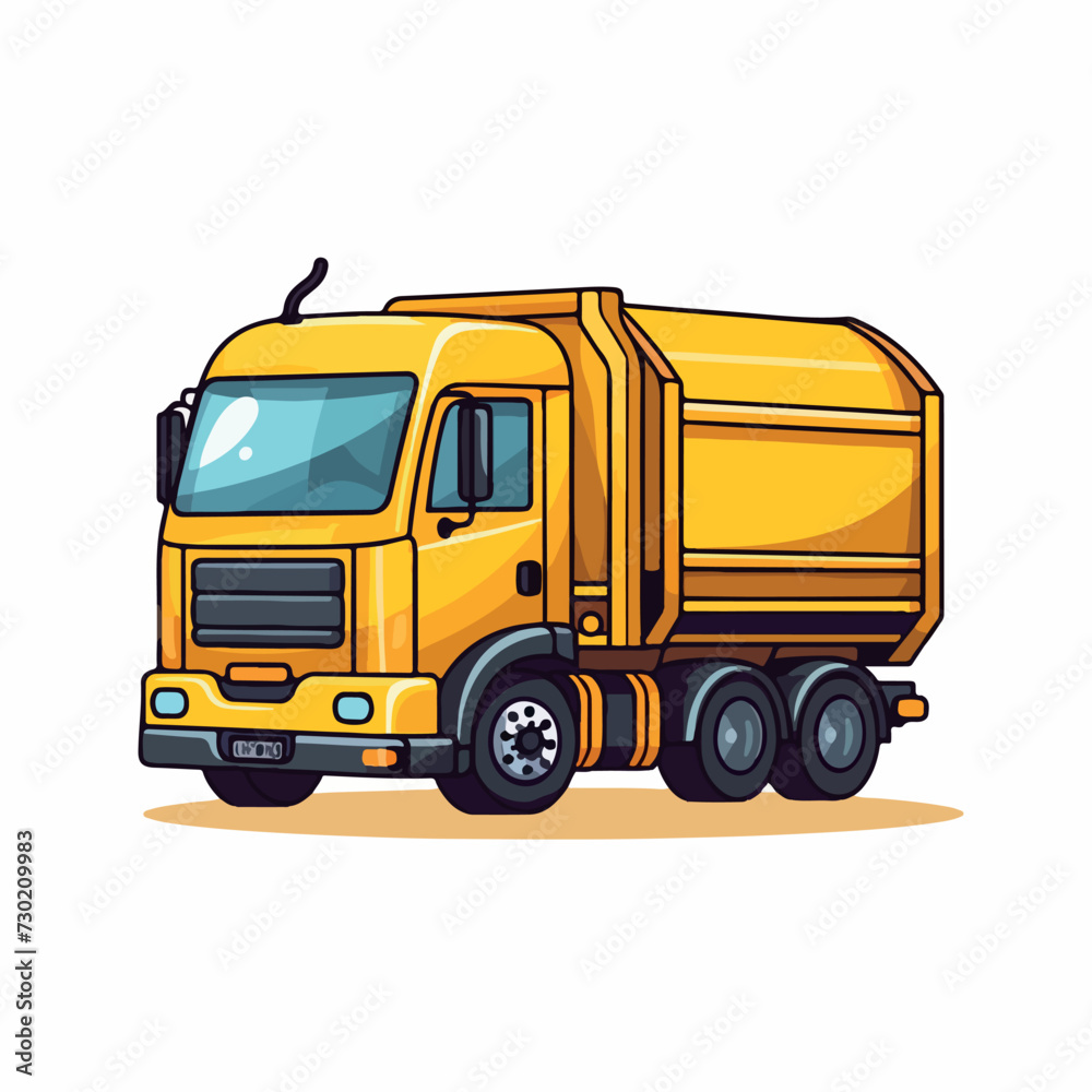 Tractor trailer in cartoon, doodle style. Image for t shirt. Isolated 2d vector illustration in logo, icon, sketch style, Eps 10. AI Generative Tractor trailer in cartoon, doodle style. Image for t shirt. Isolated 2d vector illustration in logo, icon, sketch style, Eps 10. AI Generative