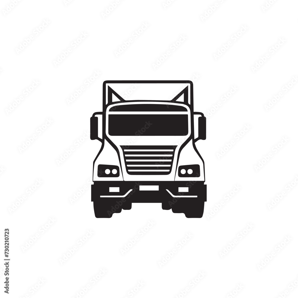 Tractor trailer in cartoon, doodle style . Image for t shirt. Isolated 2d vector illustration in logo, icon, sketch style, Eps 10, black and white. AI Generative Tractor trailer in cartoon, doodle style . Image for t shirt. Isolated 2d vector illustration in logo, icon, sketch style, Eps 10, black and white. AI Generative