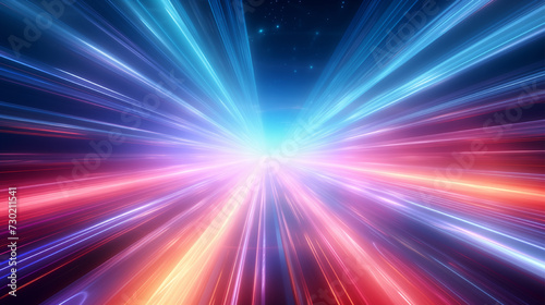 Futuristic linear light gradient abstract background, perfect for sci-fi themes.
