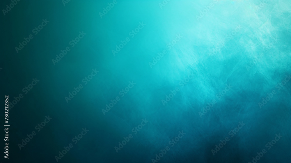 Gradient background ranging from light teal to deep blue. - obrazy, fototapety, plakaty 
