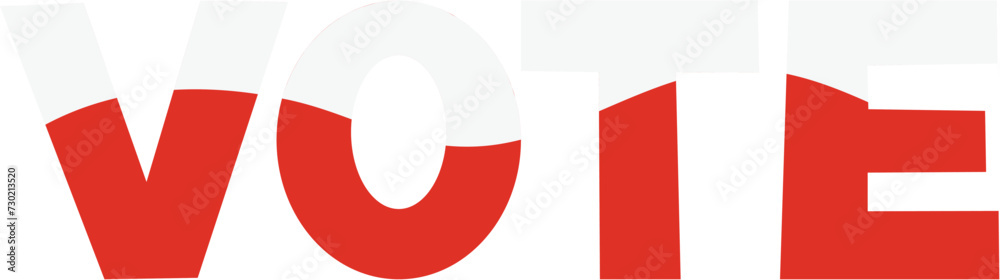 Vote vector. Election day in Poland. National flag Vote vector. Election day in Poland. National flag