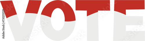 Vote vector. Election day in Monaco. National flag