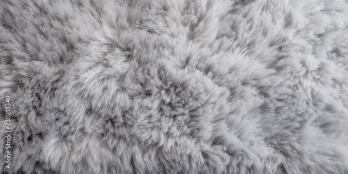 Gray plush carpet