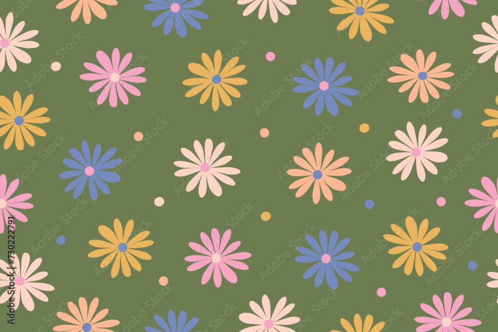 Garden flower, plants, botanical, seamless vector design for fashion, fabric, wallpaper and all prints. Small bright flowers. Vector illustration. Garden flower, plants, botanical, seamless vector design for fashion, fabric, wallpaper and all prints. Small bright flowers. Vector illustration.