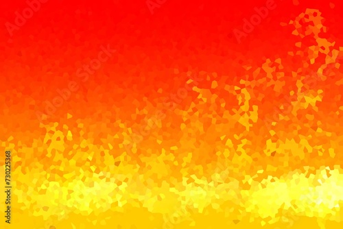 Abstrakcyjne czerwono żółte tło z drobną wielokątną krystaliczną teksturą  photo