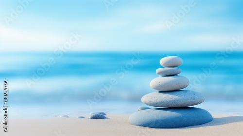 Calming blue background  perfect for inducing relaxation