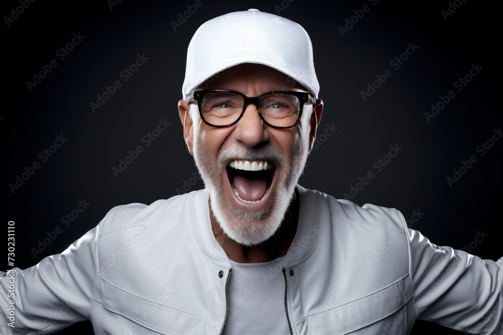 portrait of an excided man portrait of an excided man