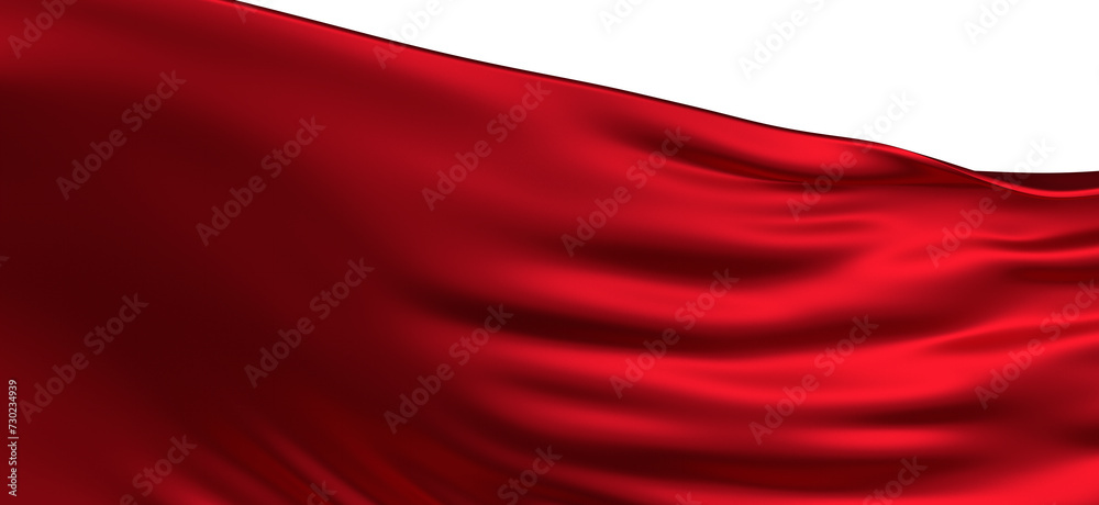 Smooth and shiny red cloth 3D Smooth and shiny red cloth 3D