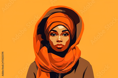 an iconic African woman logo © Алла Морозова