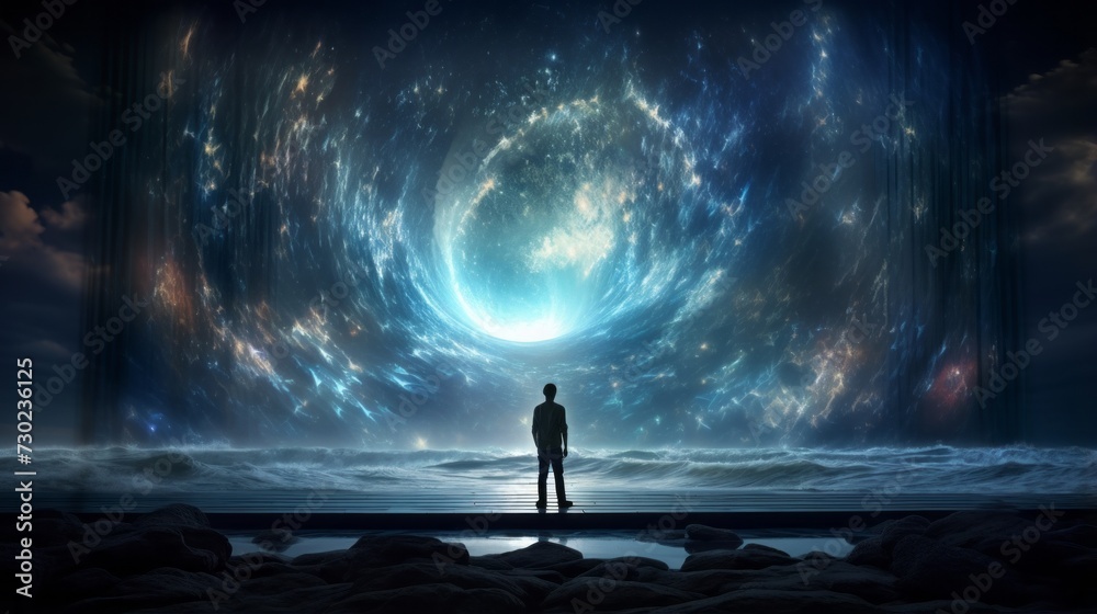 Fototapeta premium Exquisite wallpaper scene, capturing the spirit of immersive visuals
