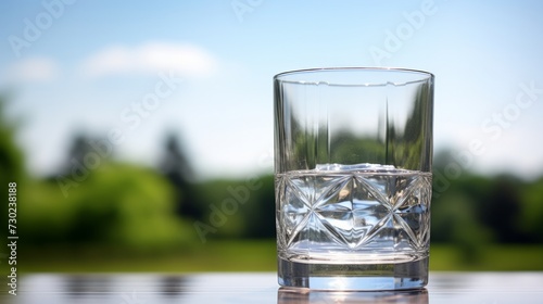 A glass of pure mineral water. Neural network AI generated art