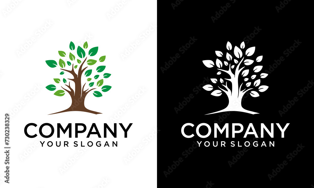 Obraz premium tree vector icon. logo design elements.