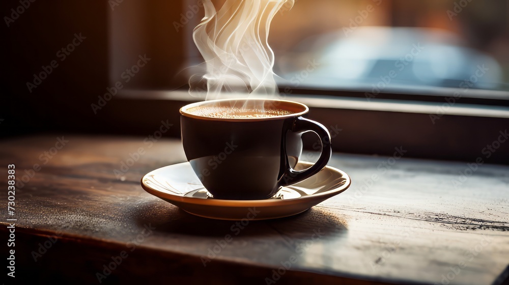 The simple pleasure of a warm cup of coffee The simple pleasure of a warm cup of coffee