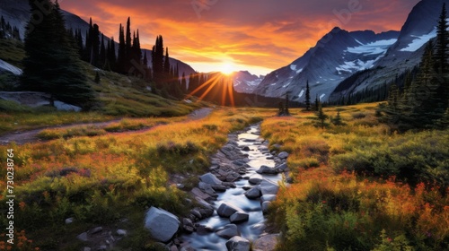 Vibrant wilderness backdrop, a perfect addition to scenic visuals