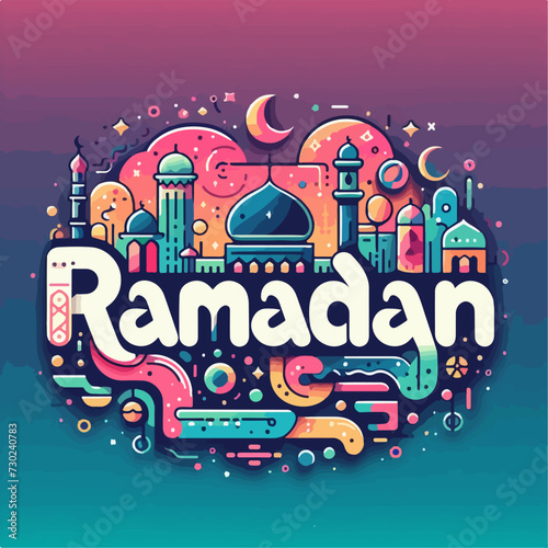 welcome ramadan text typography element thumbnail intro outro photo