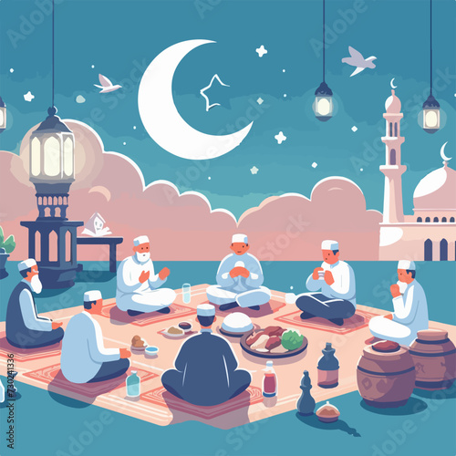 Gratitude in Ramadan activity suhoor Counting Blessings photo