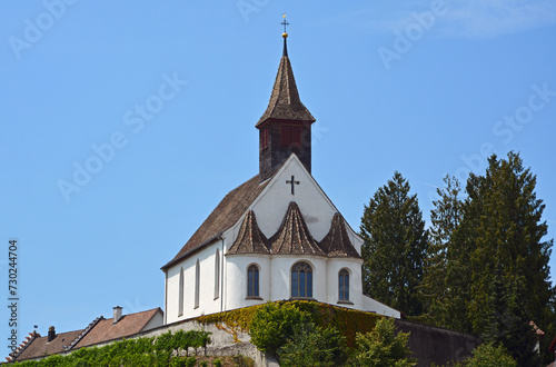 Wallpaper Mural Bergkirche St. Nikolaus in Rheinau, Kanton Zürich, Schweiz Torontodigital.ca