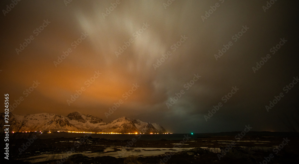 Northern lights (Aurora Borealis) in Swedish Lapland