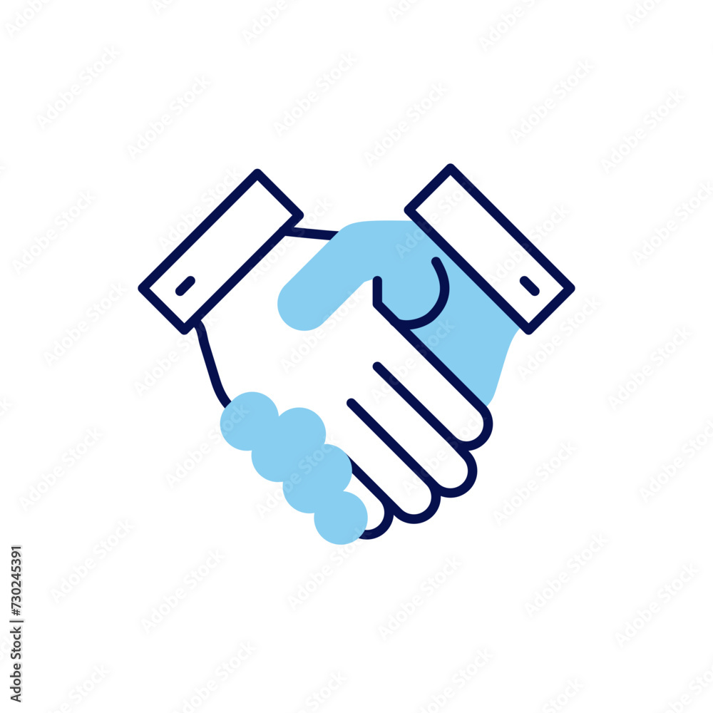 Handshake related vector icon. Isolated on white background. Vector illustration Handshake related vector icon. Isolated on white background. Vector illustration