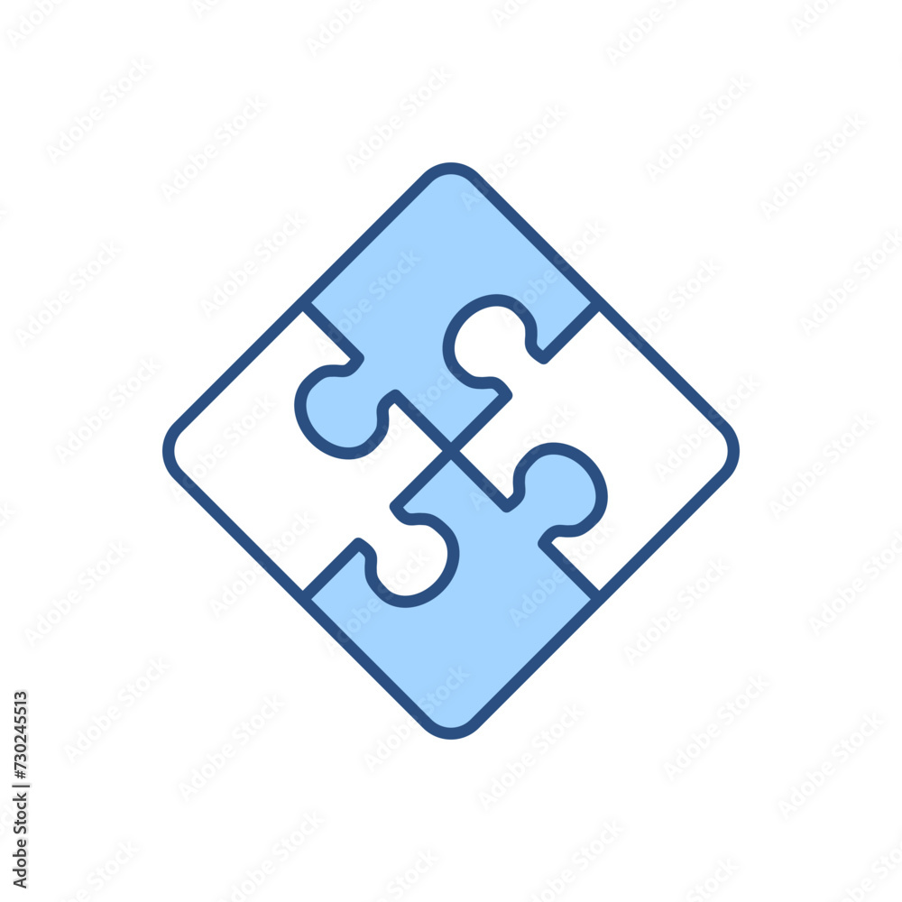Puzzle related vector icon. Isolated on white background. Vector illustration Puzzle related vector icon. Isolated on white background. Vector illustration