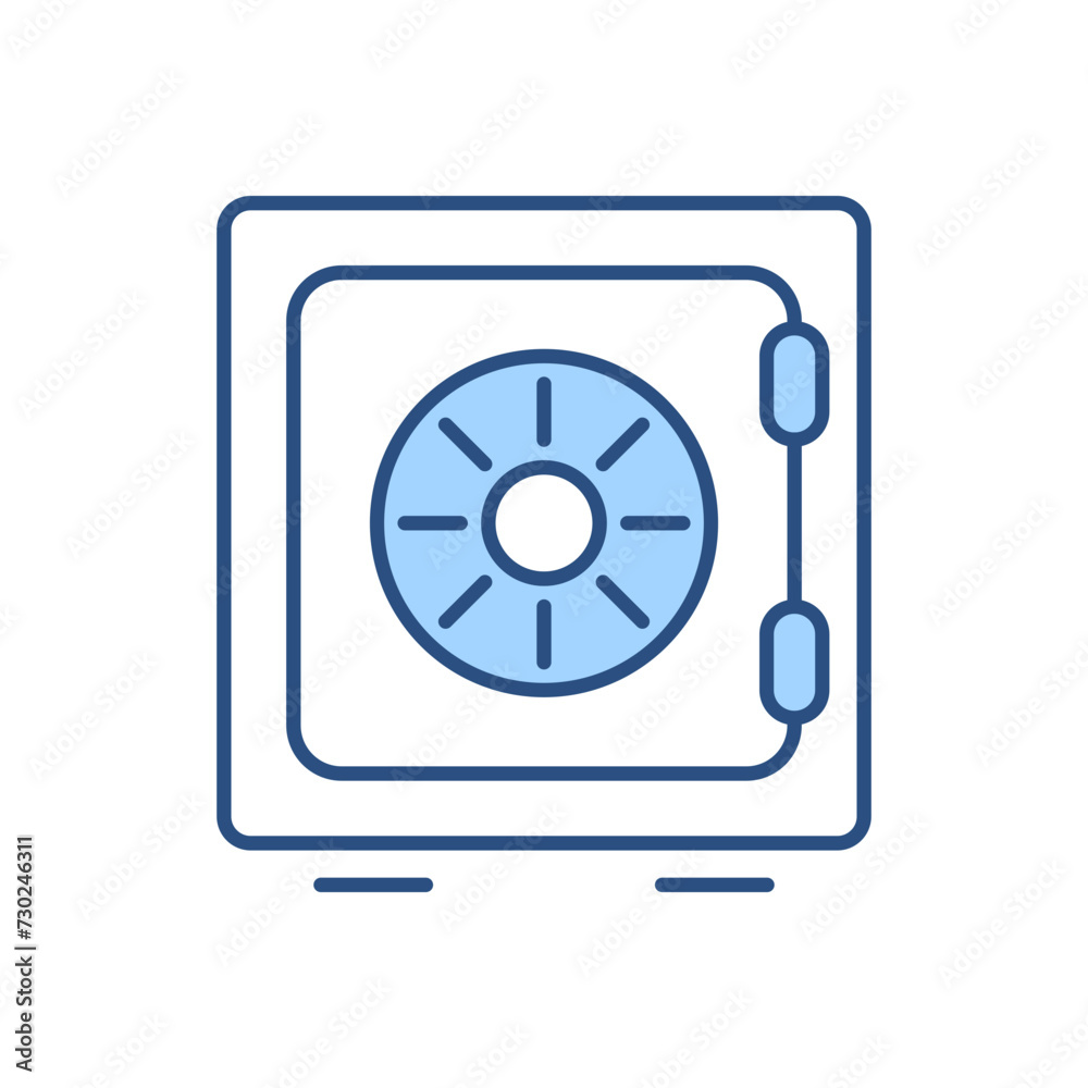 Safe related vector icon. Isolated on white background. Vector illustration Safe related vector icon. Isolated on white background. Vector illustration