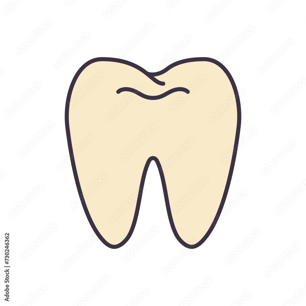 Tooth Vector Icon. Tooth Sign. Isolated on White Background. Vector illustration Tooth Vector Icon. Tooth Sign. Isolated on White Background. Vector illustration