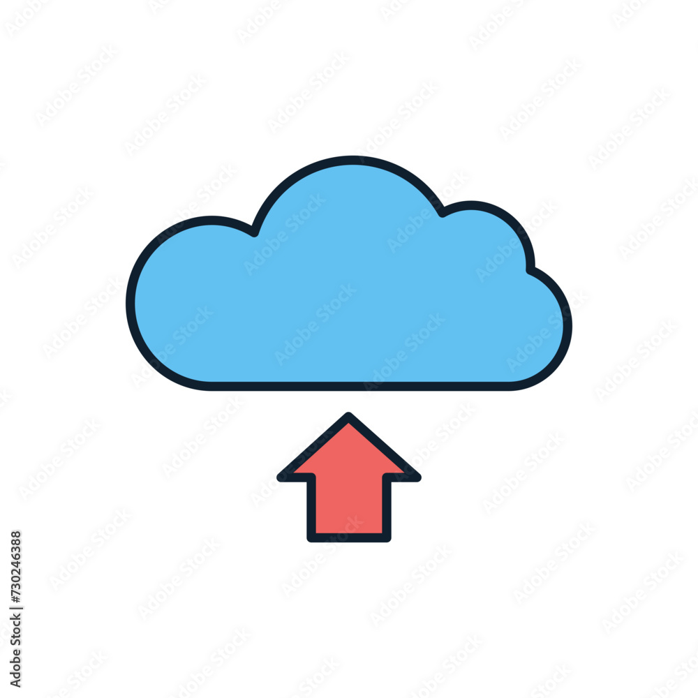 Cloud Storage related vector icon. Isolated on white background. Vector illustration Cloud Storage related vector icon. Isolated on white background. Vector illustration