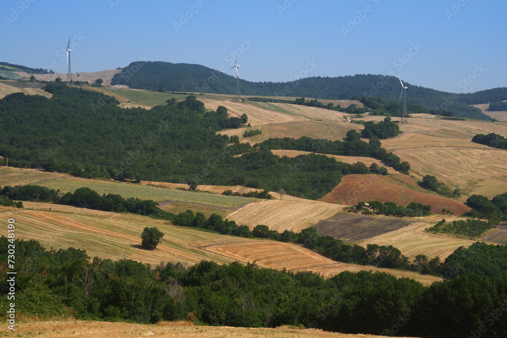Country landscape near Motta Montecorvino, Apulia, Italy Country landscape near Motta Montecorvino, Apulia, Italy