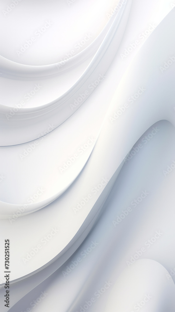 White light grey waves with smooth textured curves and soft shadows material backdrop, fabric drapery