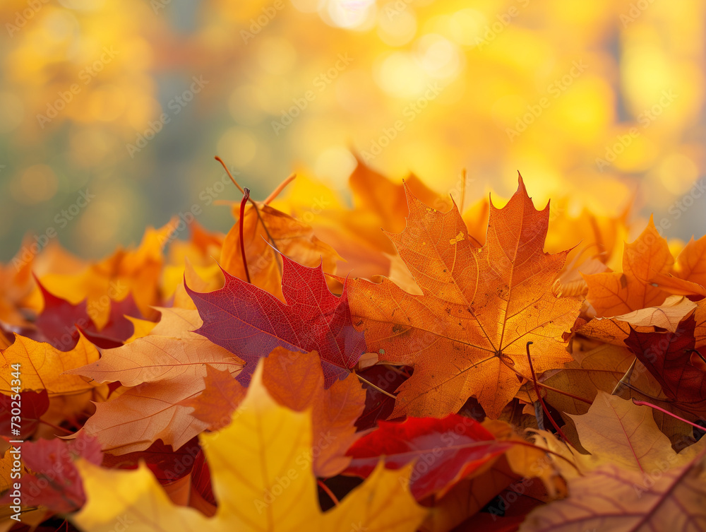 Maple tree in fall, leaves transitioning from green to fiery red, amidst a dense autumn forest. Maple tree in fall, leaves transitioning from green to fiery red, amidst a dense autumn forest.