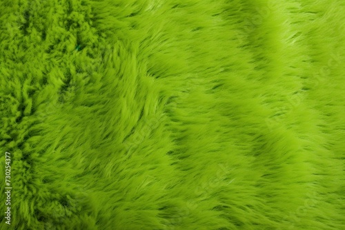 Green plush carpet
