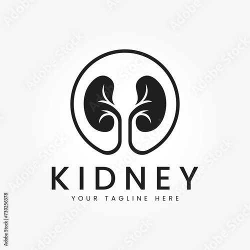 Kidney logo designs concept vector, Kidney Care logo symbol template