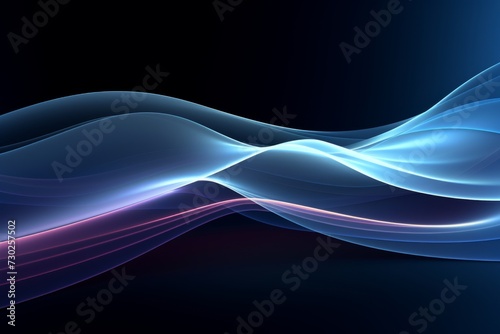 Abstract tech design with flowing lines. Digital vibrant flow background