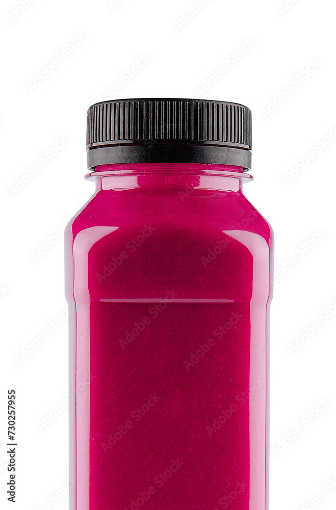 Detox red fruit smoothie juice in a bottle Detox red fruit smoothie juice in a bottle