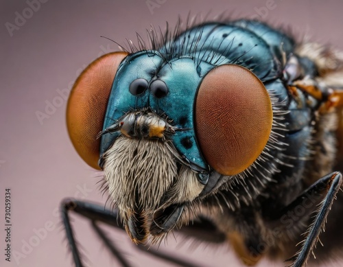 Fly Intricacies: Macro Symphony in Nature's Tiny Aviators