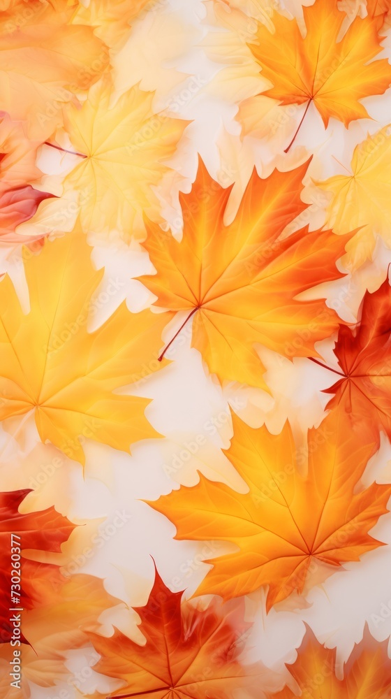 autumn maple leaves on bright textured background with copy space autumn maple leaves on bright textured background with copy space