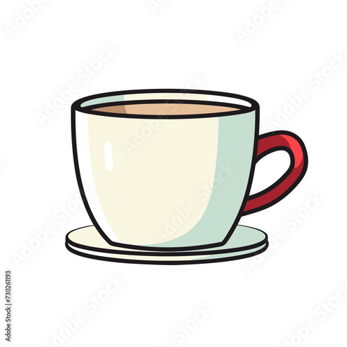 cup of coffee  vector illustration isolated transparent background, cut out or cutout t-shirt design