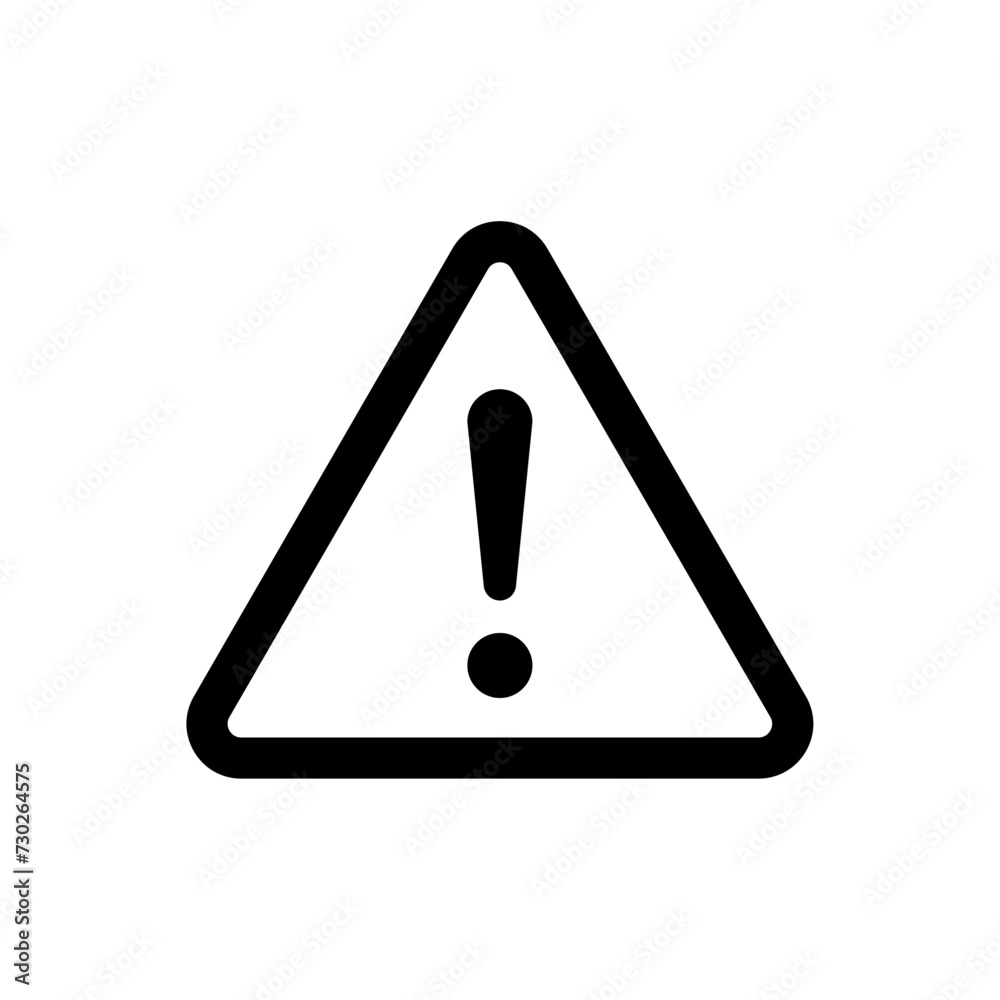 Warning triangle sign Warning triangle sign