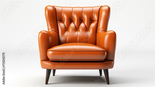 Armchair on white background.